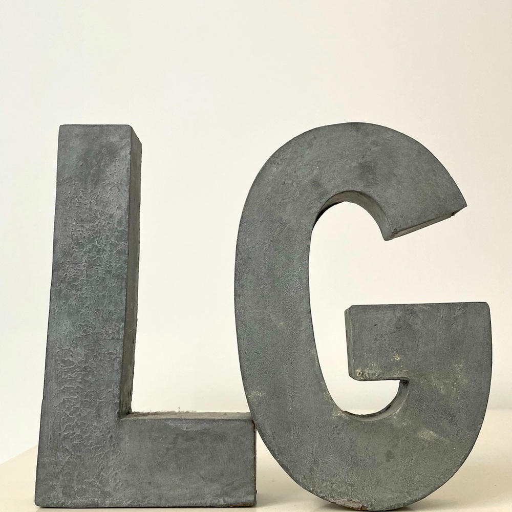 Anthropologie initial metal letters